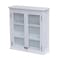 Alaterre Furniture Dorset 27"W x 29"H Wall Mounted Bath Storage Cabinet with Glass Cabinet Doors ANVA73WH - alternate 3